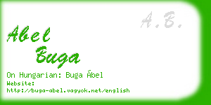 abel buga business card